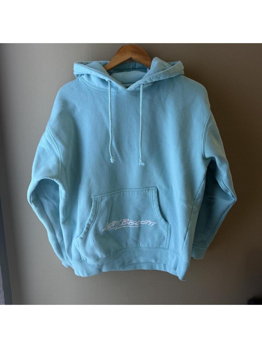 Only Smoke FIRE Lotti Biscotti Anime Graphic Hoodie Size M